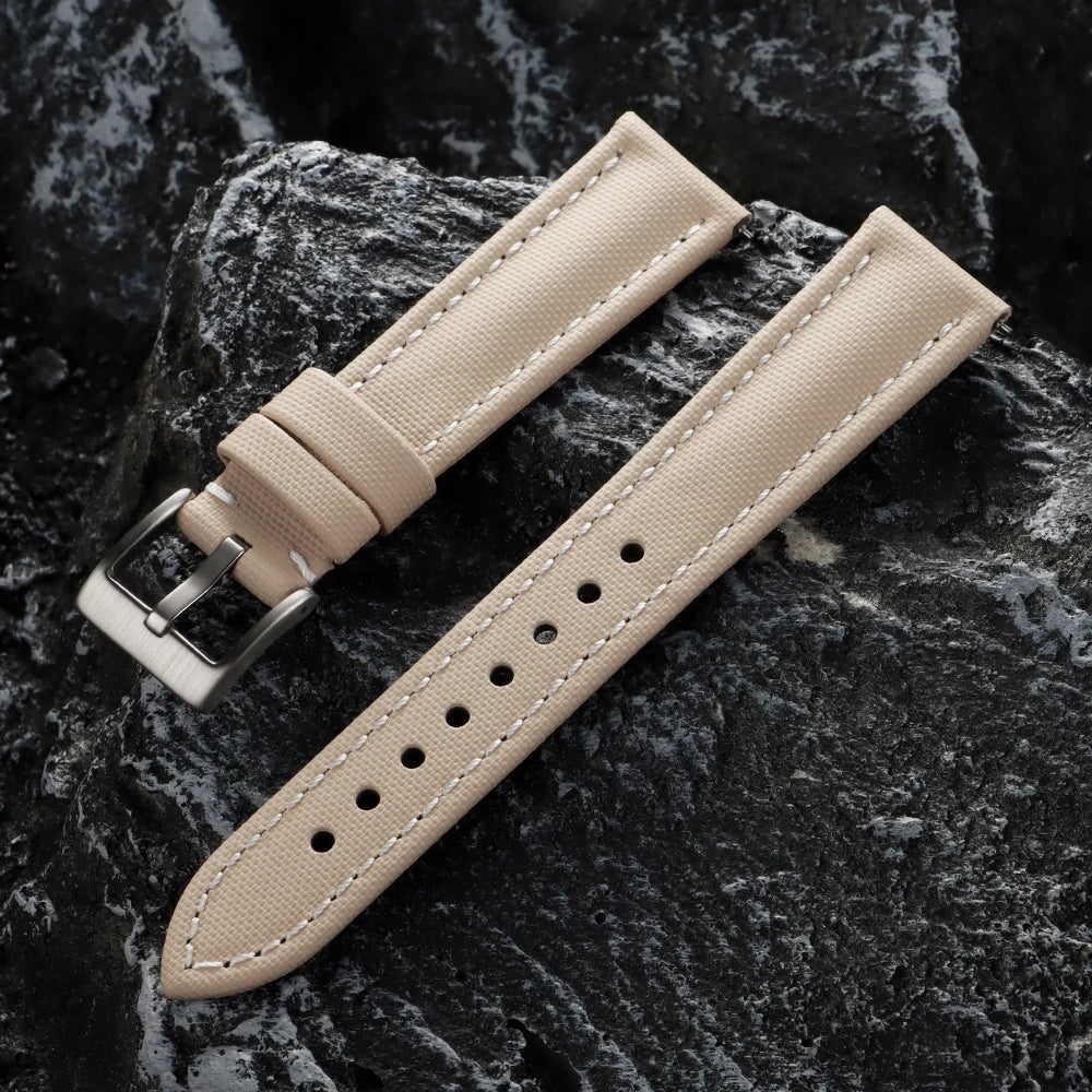Nylon Canvas Watch Strap 18/19/20/21/22mm for Omega for Blancpain Sailcloth Waterproof Band Quick Release Leather Wrist Bracelet