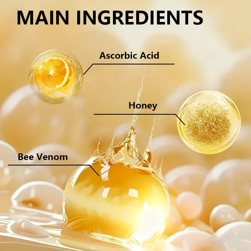 Bee Venom Face & Neck Firming Stick with Collagen & Vitamin C - Intense Moisturizing & Smoothing Anti-Aging Treatment