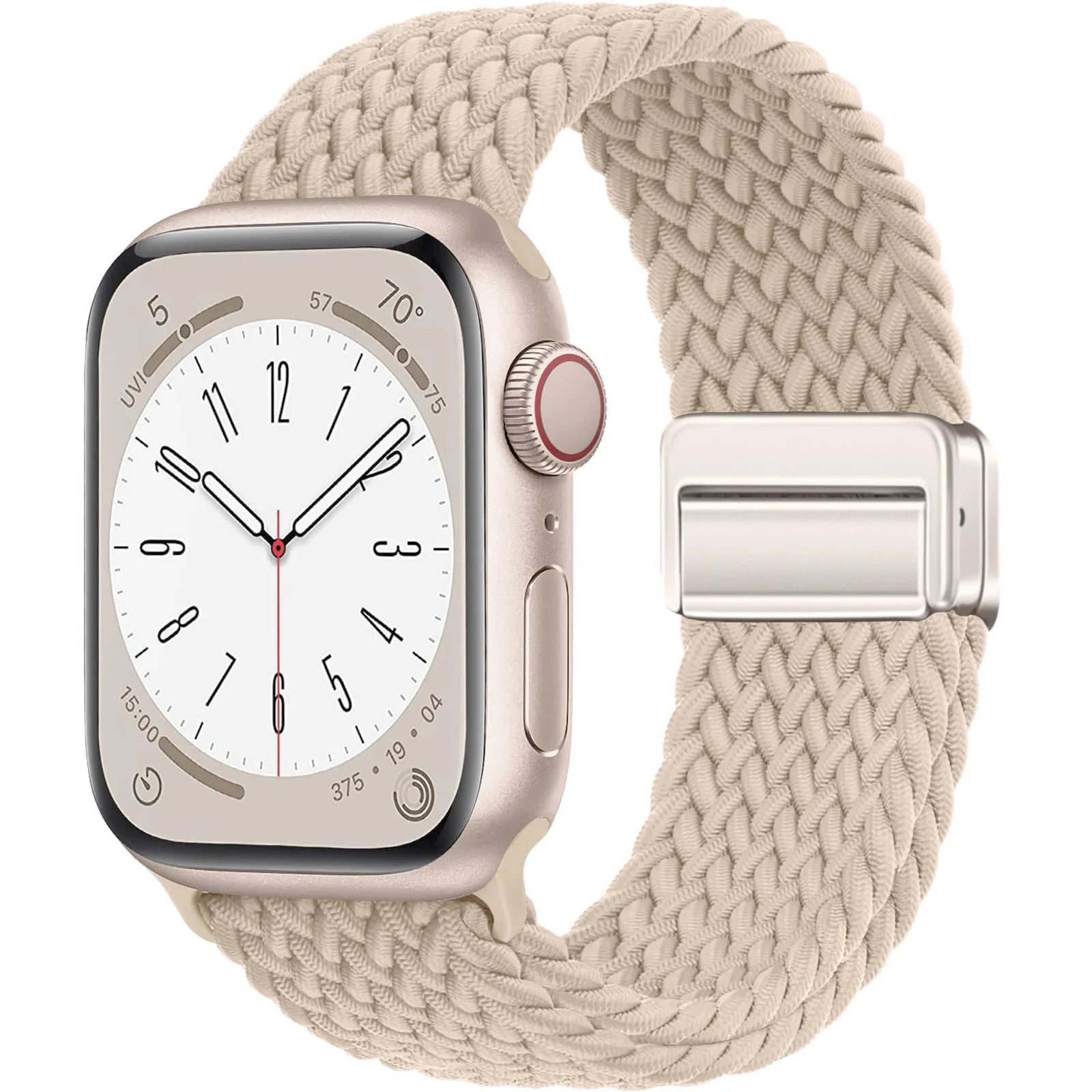 Nylon Strap For Apple Watch Band Ultra 44mm 40mm 45mm 49mm 41mm 44 mm magnetic buckle Braided Bracelet iWatch series 10 9 se 7 8
