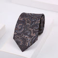 Men's Super Soft Silk Touch Ties Floral Paisley 8cm Necktie For Men Wedding Business Gravata Novelty Printing Neck Ties