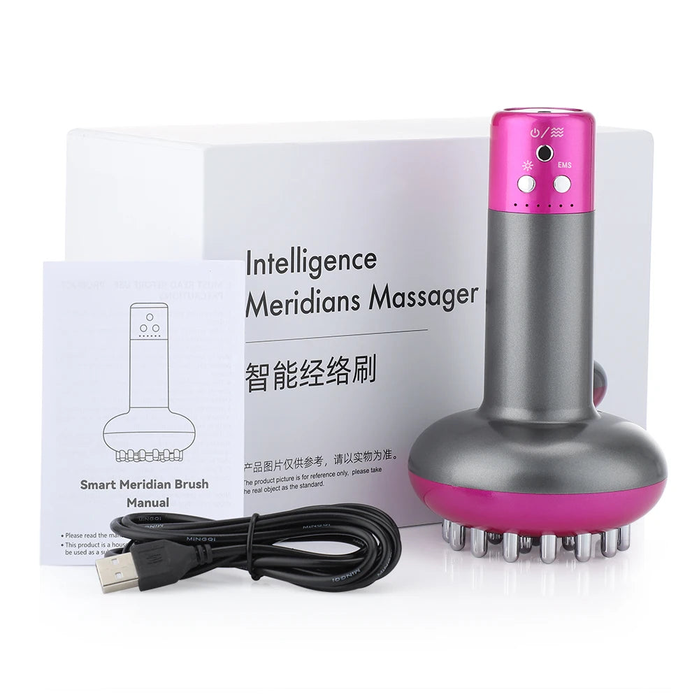 Intelligent Electric Massager Brush Home Portable Massager Fat Burning EMS Micro Current Vibrating  Beauty Apparatus for  Body