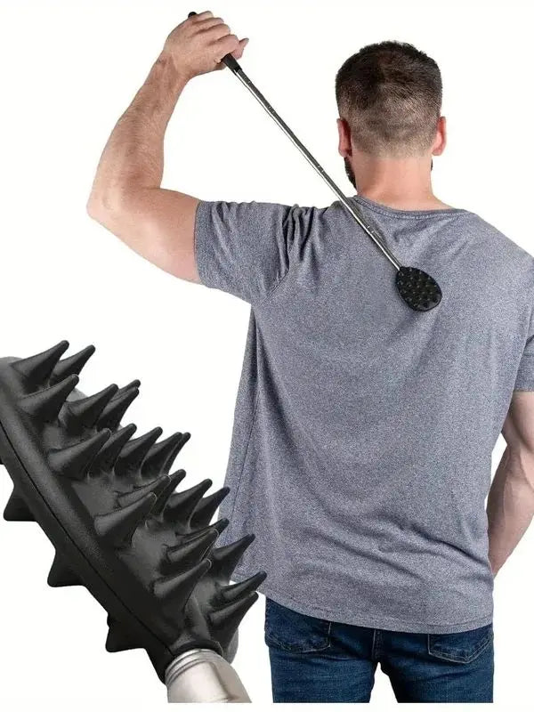 Adjustable Cactus Back Scratcher Massager for Men & Women - Long Lasting PVC Itching Stick
