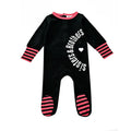 Children's Matching Clothes Set Siblings Black Velour Letters Print Boy And Girl Autumn Winter Comfortable Clothing