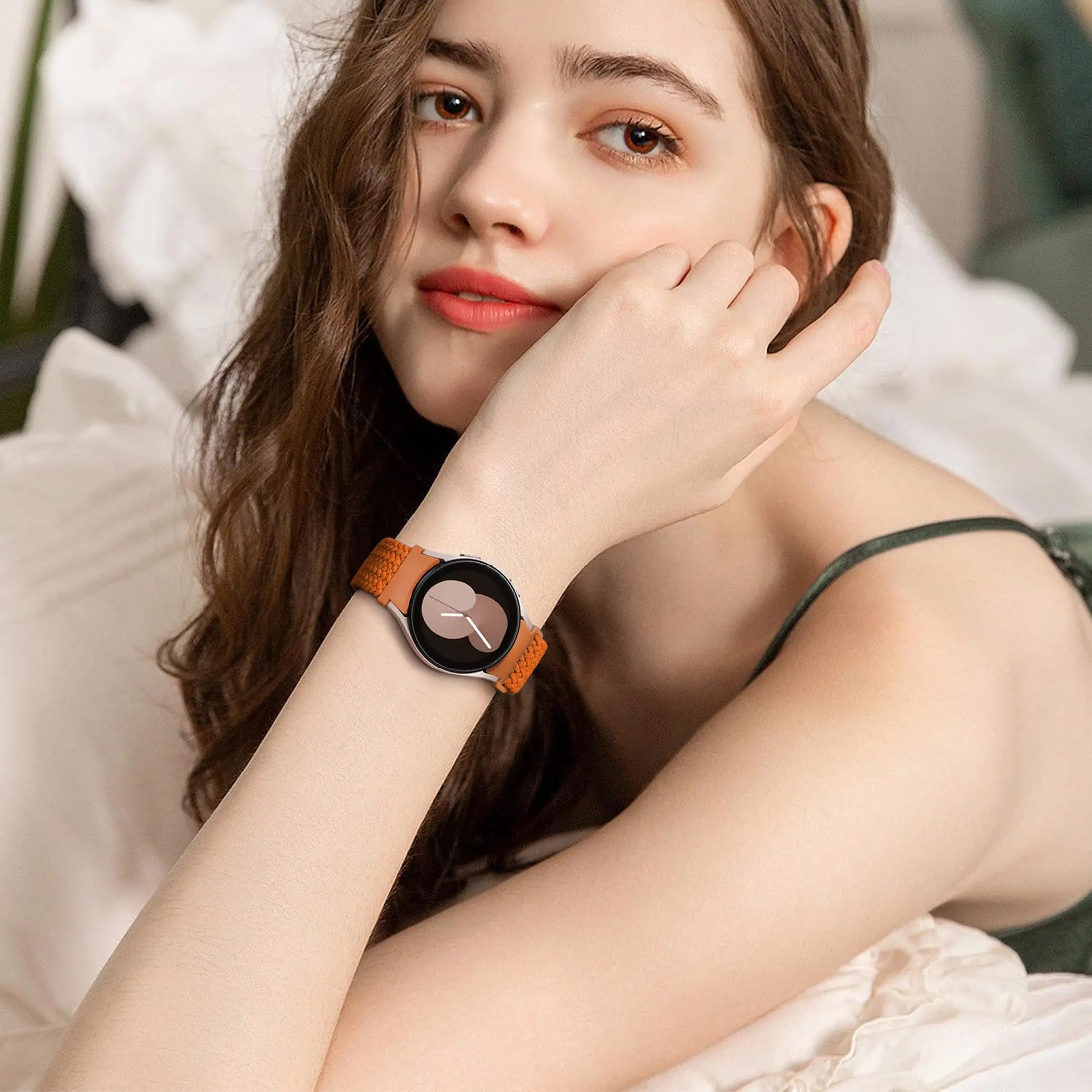 No Gaps Band For Samsung Galaxy Watch 6 4 classic/5 pro 47mm 43mm 44mm 40mm magnetic Braided bracelet Galaxy watch6 watch4 strap
