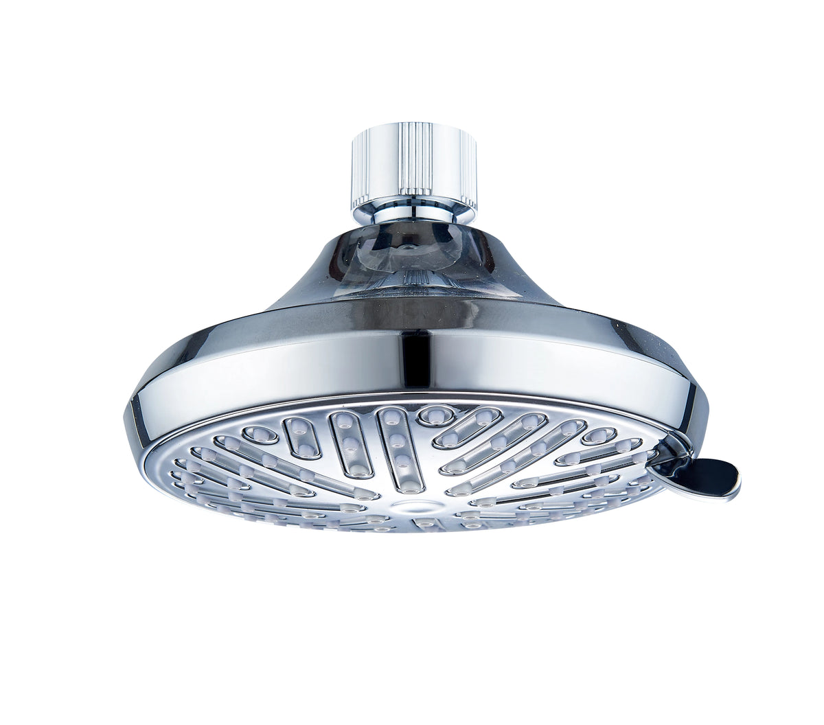 SANIVITAL Chrome ABS Fixed Rain Shower Head High Pressure Anti-Clog Nozzles Bathroom Replacement