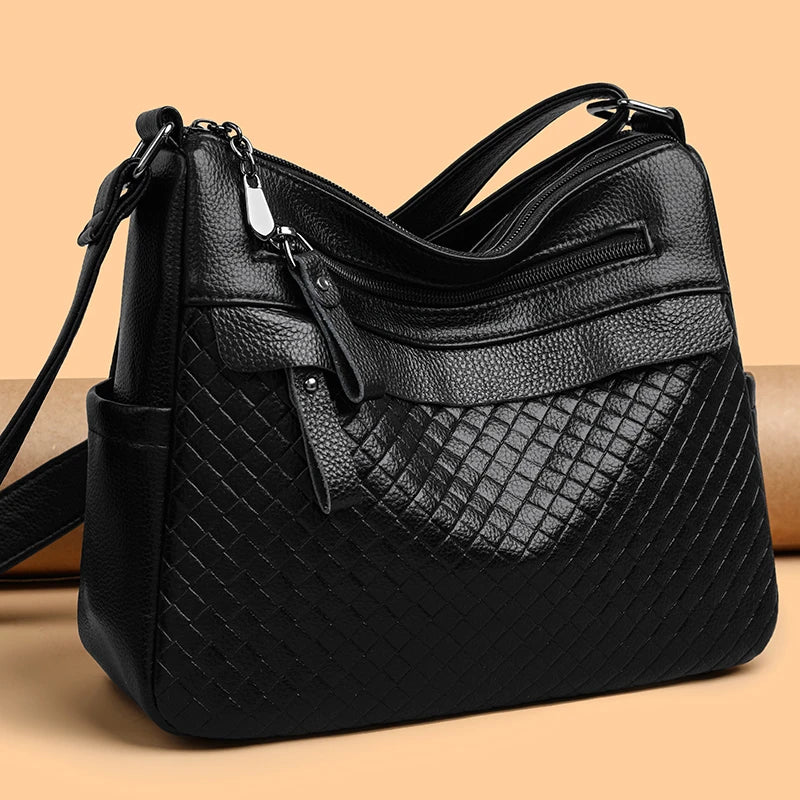 Fashion Women's Brand Trendy Shoulder Bag Leather Crossbody Bag High Quality Women Tote Bags 2024 Large Capacity Female Handbags