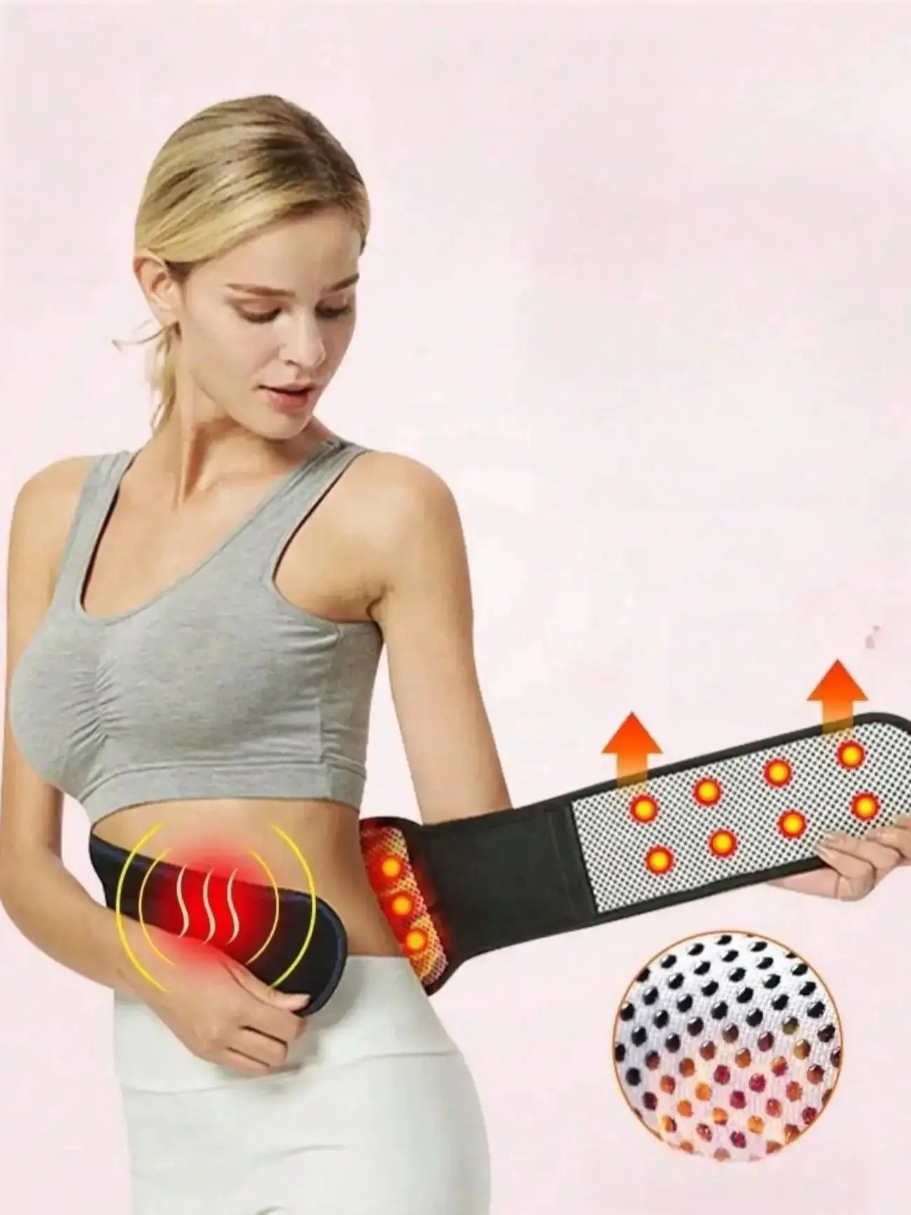 2026Magnetic Self-Heating Back Support Belt, Waist Massage Belt With 4 Steel Plates For Sport Fitness Men And Women