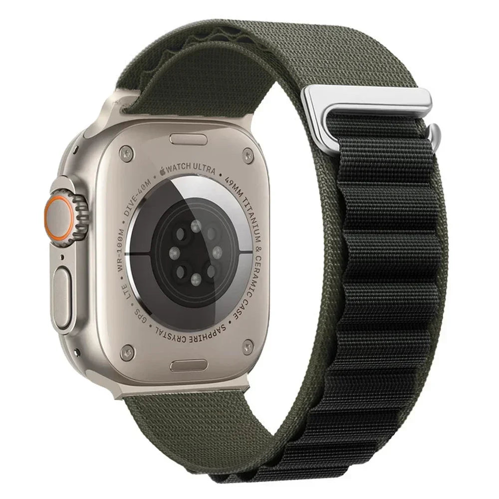 Alpine Loop Belt For Apple Watch Ultra 49mm 11 10 9 8 7 10 46mm 42mm 45mm 41mm Nylon Band iWatch Series 6 5 4 SE 44mm40mm Correa