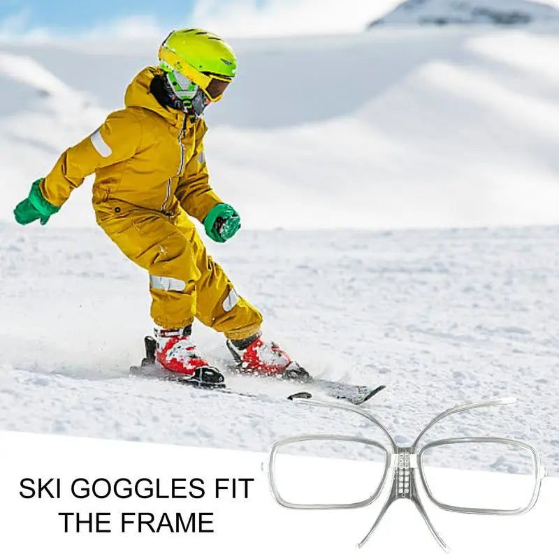 Ski Goggle Insert Adjustable Optical Adapter Snowboard Goggle Insert Outdoor Skiing Accessory Flexible Inner Frame For Glasses