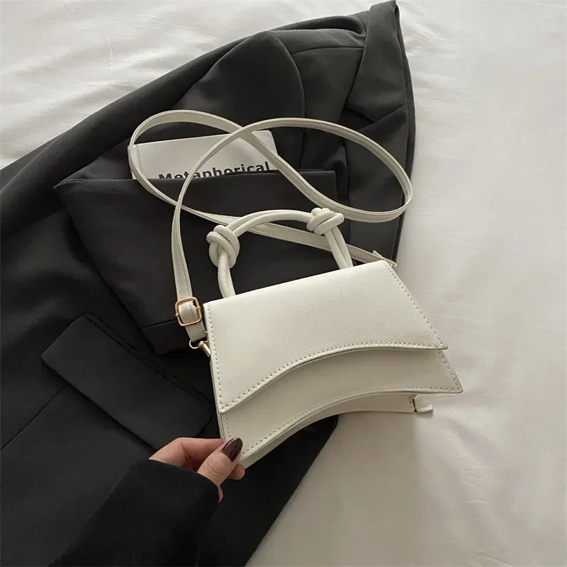 Trend Crossbody Bag for Women Elegant Designer Shoulder Bag Lady Soft Pu Leather Square Bags for Autumn Handbag and Purse Bolsos