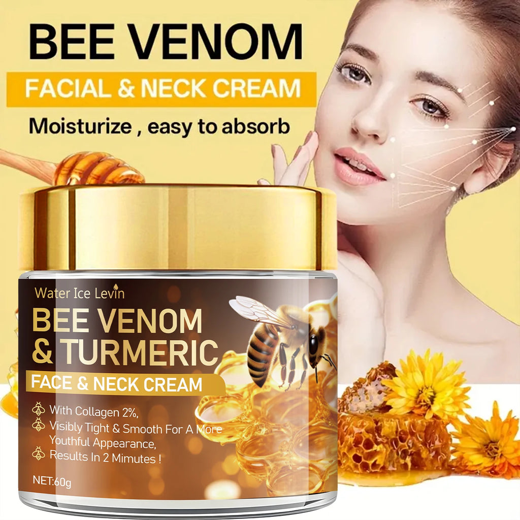 Bee Venom Skin Tightening and Lifting Cream - Hydrating Formula, Rich in Vitamin A, Collagen, Niacinamide, and Vitamin E, for a Radiant Appearance and Enhanced Glow