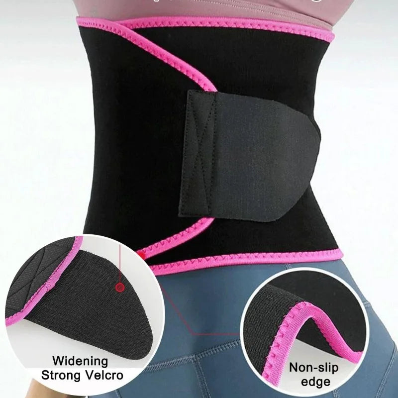 Sports Sweat Burst Waist Support Belt Shape Running Durable Waist Abdominal Fat Burning Training Belt Sauna Set Waist Trimmer