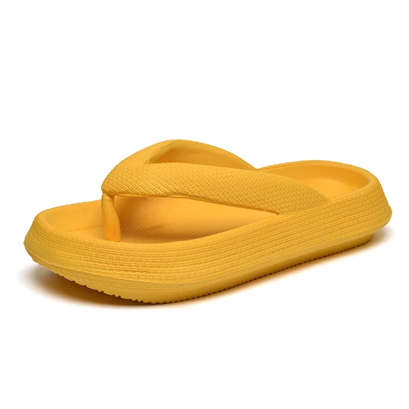 YRZL Soft Sole Platform Flip Flops Women 2024 Summer Beach Non Slip Men Slippers Coulple Thick Sole Bathroom Slides Sandals