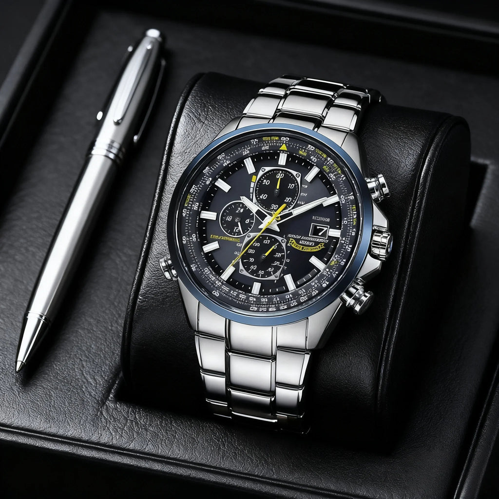 High Quality Men's Quartz Watch Luxury Trend Luminous Multi-Function Chrono Stainless Automatic Watch Father's Day Gifts for Men