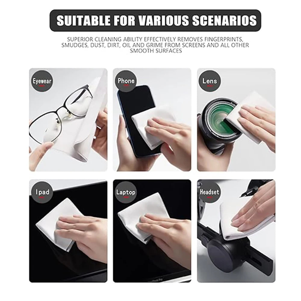 Microfiber Dustproof Cleaning Cloth Laptop Maintenance Notebook Keyboard Cover Laptop Screen Clean For MacBook Pro 13/15/16 Inch