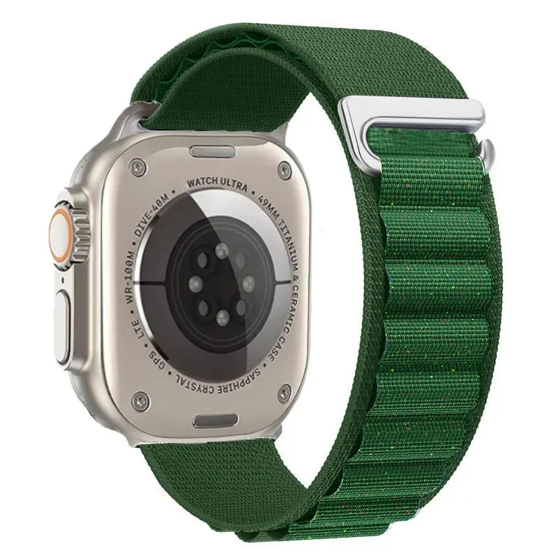 Alpine Loop Strap For Apple Watch Ultra 3 Band 49mm 11 10 9 8 7 46mm 42mm 45mm 41mm Nylon Sport Bracelet iWatch 6 5 SE 44mm Belt
