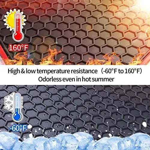 Custom Fit Car Floor Mats for 2018-2024 Chevy Equinox GMC Terrain Odorless Rubber All Weather Liners Black