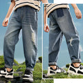 IENENS Kids Boys Jeans Baby Clothes Classic Pants Children Denim Clothing Infant Boy Casual Bowboy Bottoms Trousers  4-11 Years
