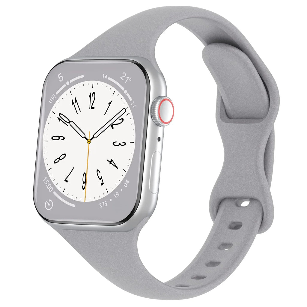 Silicone loop For Apple Watch Band 45mm 44mm 40mm 41mm 49mm Elastic Belt bracelet iWatch series ultra 5/4/3/SE/6/7/8 Strap