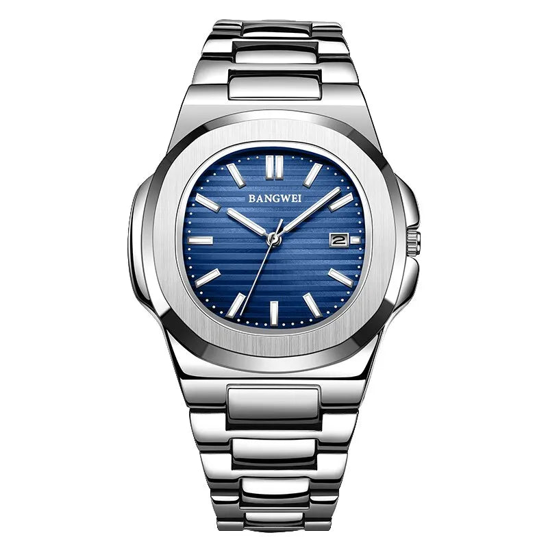2024 New Luxury Men Quartz Watches 30M Waterproof Automatic Date Watch Man Stainless Steel Sport Chronograph Watch for Men Clock