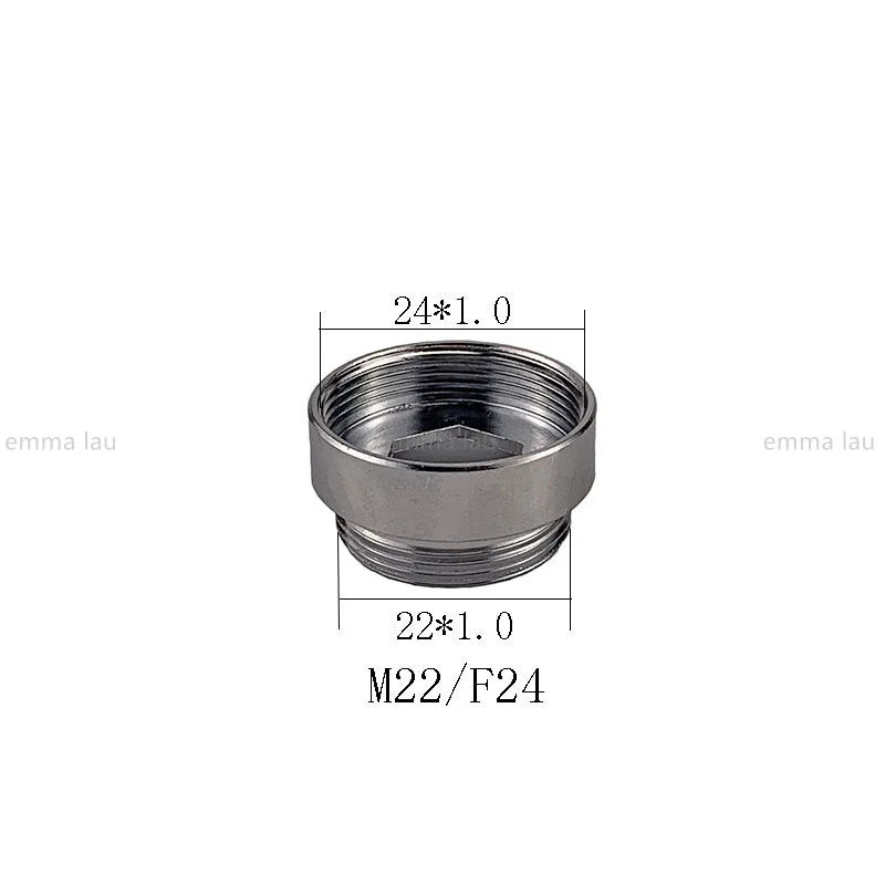 16 17 18 20 21 22 23 24 25 30mm Turn 22 Faucet Aerator Adapter Water Purifier Fittings Brass Kitchen Faucet Plumbing Accessories