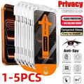 1-5pcs Dust Free Installation Privacy Screen Protector For IPhone 17 16 15 14 11 12 13 Pro Max 16Plus XR Air Anti-spy Glass Box