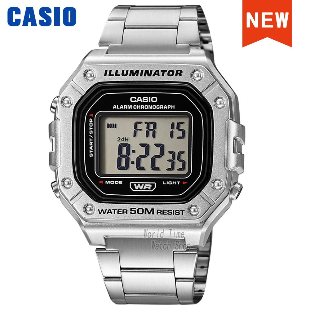 Casio watch for men top brand luxury set quartz watch men watch Sport Watch relogio masculino часы мужские W-218HD-1A