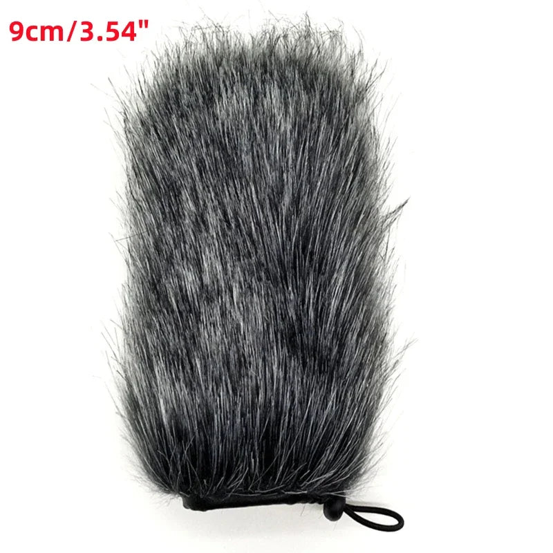 MF2 Furry Windscreen Wind Cover Microphone Windscreen Foam Cover 9-24cm for Mic Windproof Wind Screen Mic Windscreen