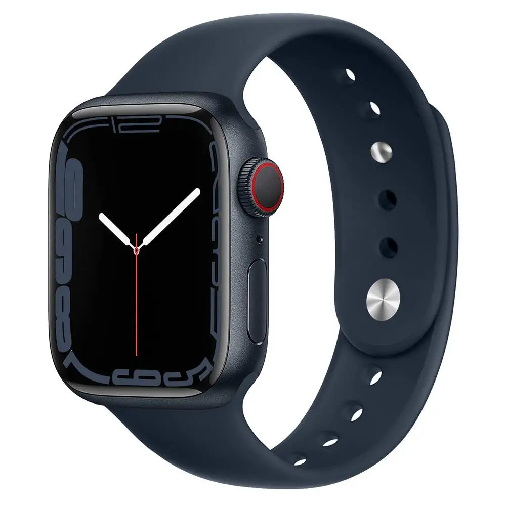 Silicone For Apple Watch Band 44mm 40mm 45mm 41mm 42mm 38mm 49mm 41 44 45 mm Bracelet IWatch Series 7 6 5 4 3 SE 8 Ultra Strap