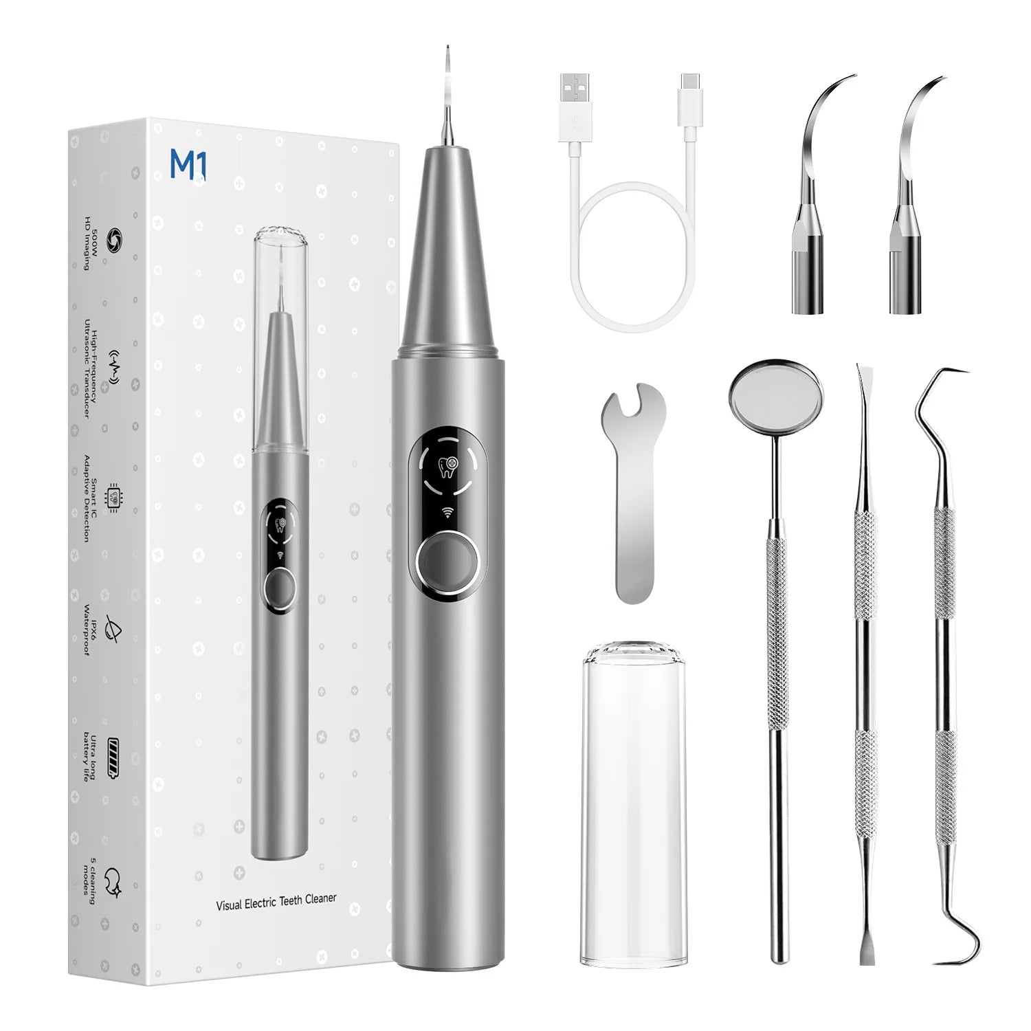 HOMEFISH Home Dental Cleaning Device Professional Tool for Removing Tartar Plaque And Calculus with Visual Technology