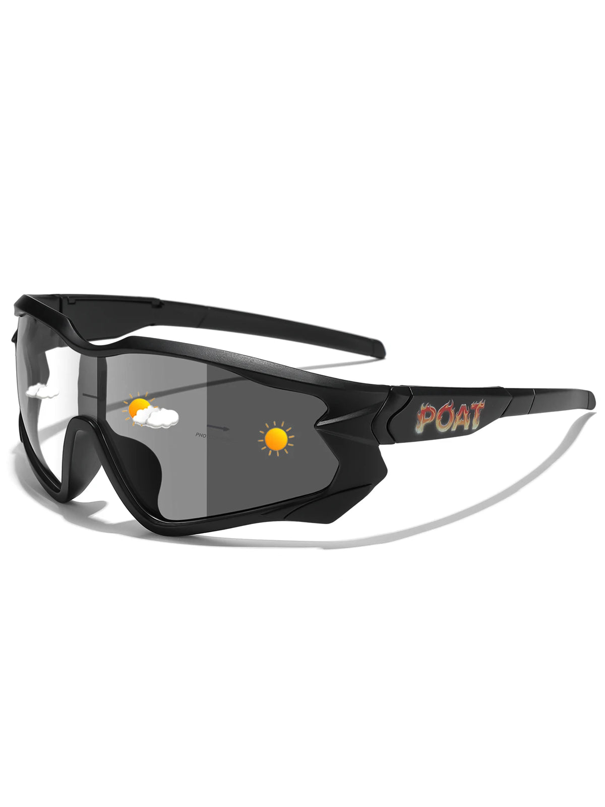 POAT Brand Men Women MTB Bike Bicycle Photochromic Eyewear Cycling Fishing Running Glasses New Style Sunglasses Sports