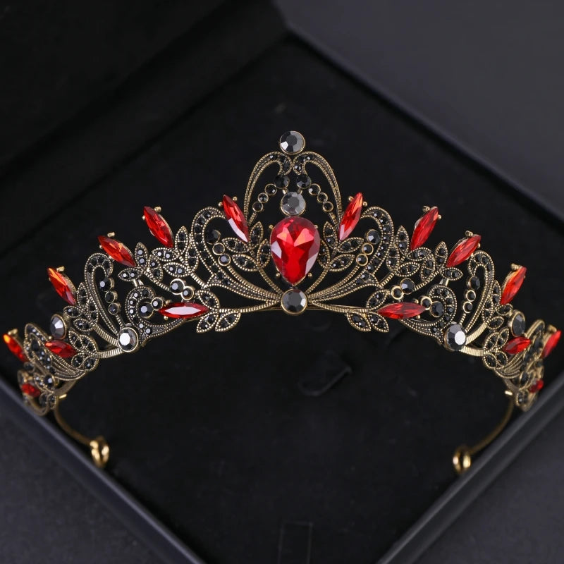 Bridal Headwear Purple-Colour Women's Grand Party Crown Birthday Tiaras