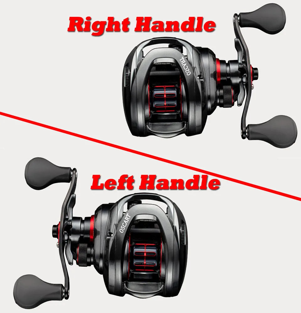 Saltwater Baitcasting Reel and Baitcaster 5.4:1 7.1:1 With Spare Spool Bait Casting 9BB Multiplier Coil Fishing Reel For Octopus