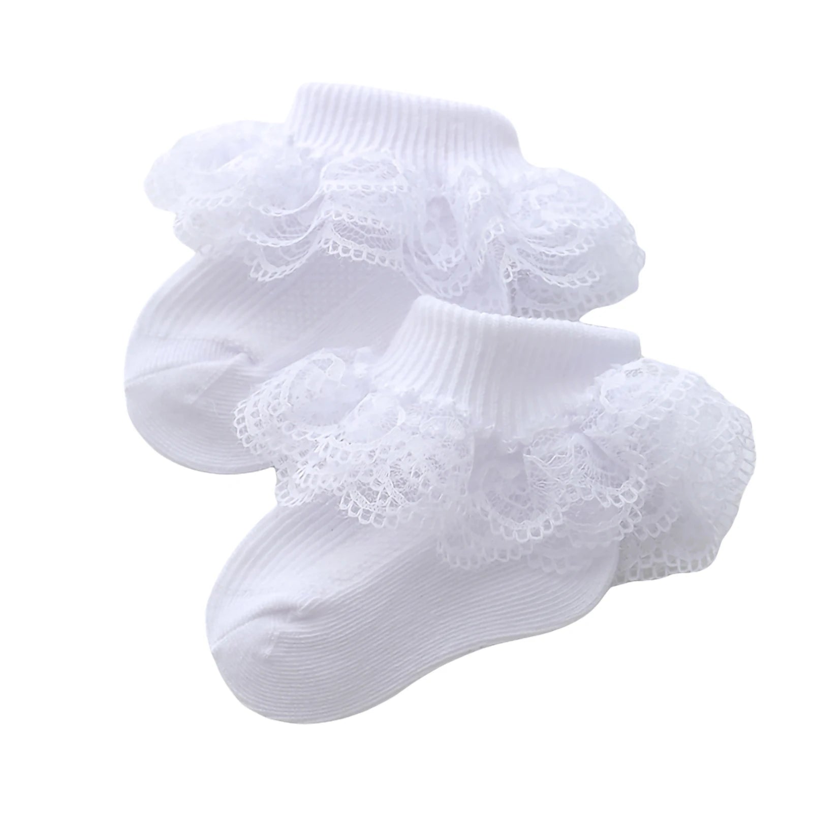 0-12 Months Newborn Baby Cotton Sock Lace Princess Combed Cotton Socks for Girls Summer Spring Infant Babe Ruffle Short Socks