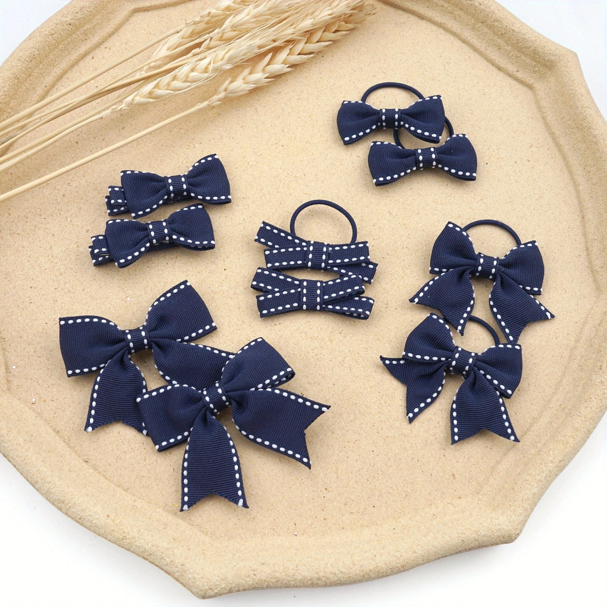 10 Pieces/Set Wholesale Children Girl Hair Clips, Barrettes, Hair Bows, Hair Ties, Headwear for School Girls Accessories