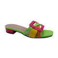 FABIO PENNY2026 Women's Low-Heeled Slippers Elegant European Design Casual Toe-Exposed Fashionable High-End Dinner Comfortable