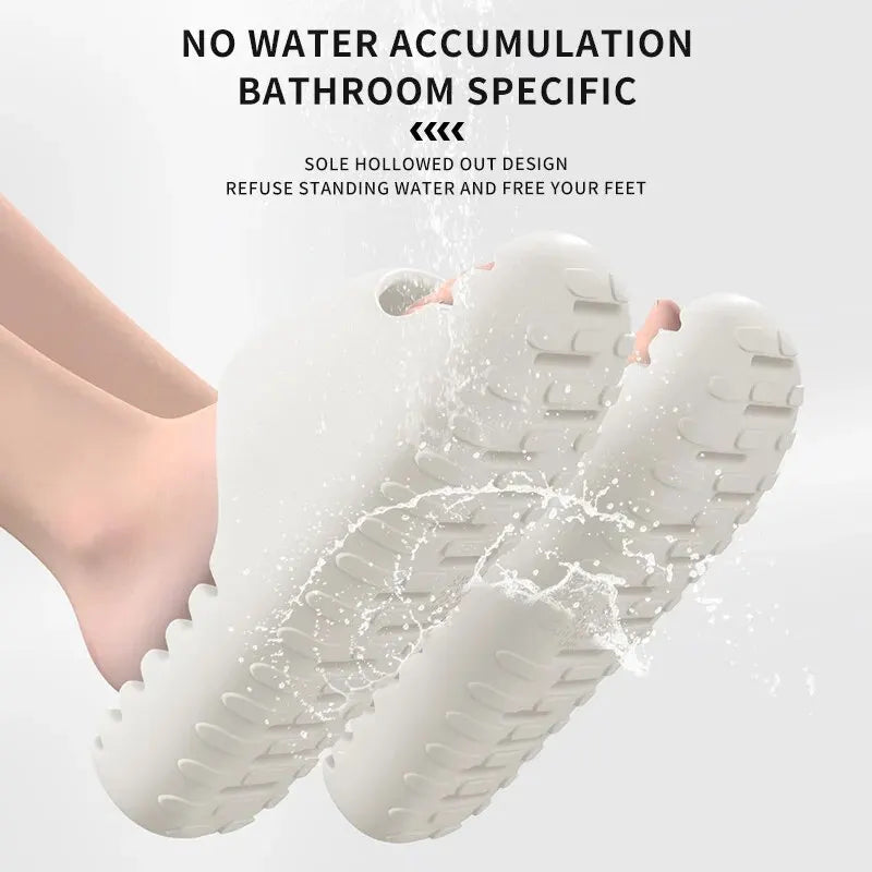 Women's Summer New Home Bathroom Couple Shower Slippers with Water Leakage, Quick Drying, Non Slip Slippers ZYT2425