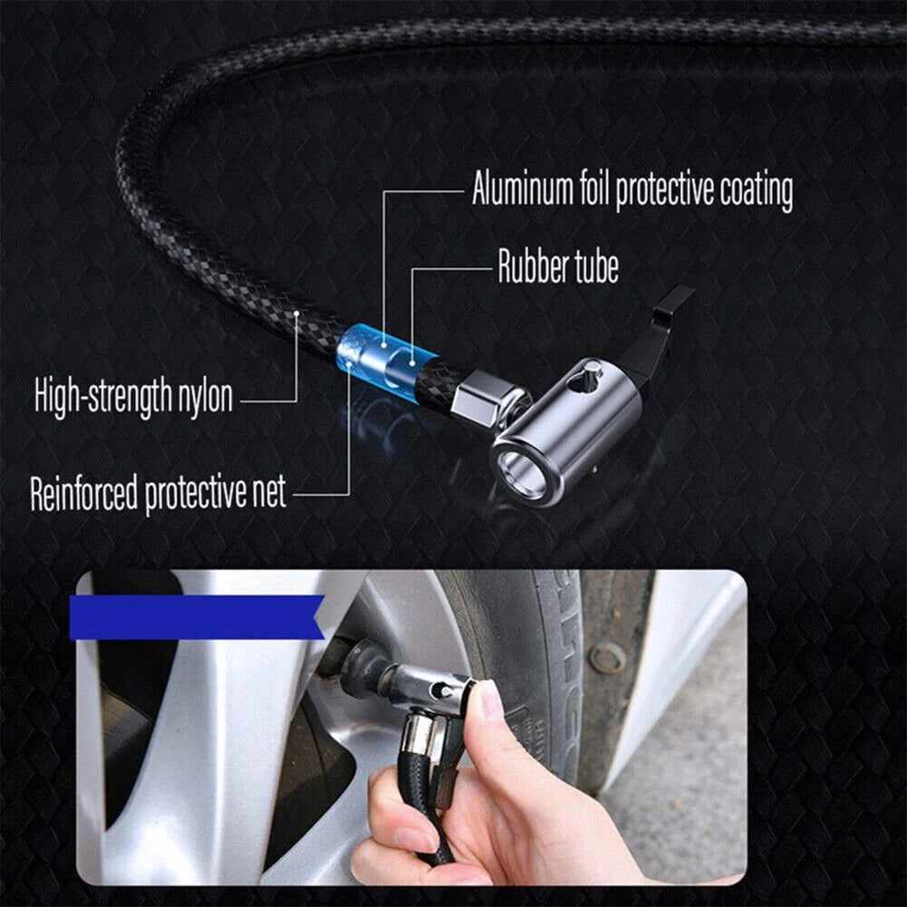 12V Portable Dual Cylinder Air Pump Heavy Duty Car Tire Inflator 150PSI Dual Cylinder Tire Inflator Electric Car Tyre Inflator