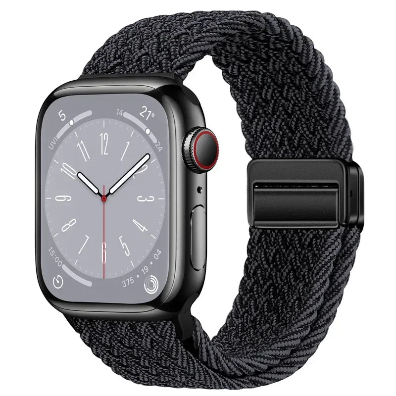 Nylon strap For Apple watch 11 10 42mm 46mm 9 8 7 45mm 41mm Ultra 3/2/1 49mm Magnetic wristband For iWatch 6 5 4 3 SE 44mm 40mm