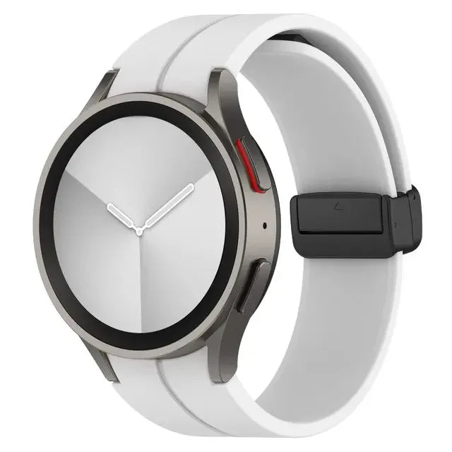 Original Silicone Band for Samsung Galaxy Watch 6 5 4 Classic Strap 47mm 43mm 44mm 40mm Magnetic Buckle Galaxy Watch 5 Pro 45mm