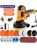 Electric Polisher Buffer Sander Car Polishing Machine 5" 7" Buffing Sponge Kit