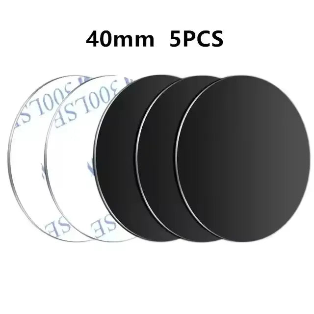 1/3/5Pcs Metal Plate Disk for Magnet Car Phone Holder Round Iron Sheet Stickers Car Magnetic Phone Stand Mount Accessories