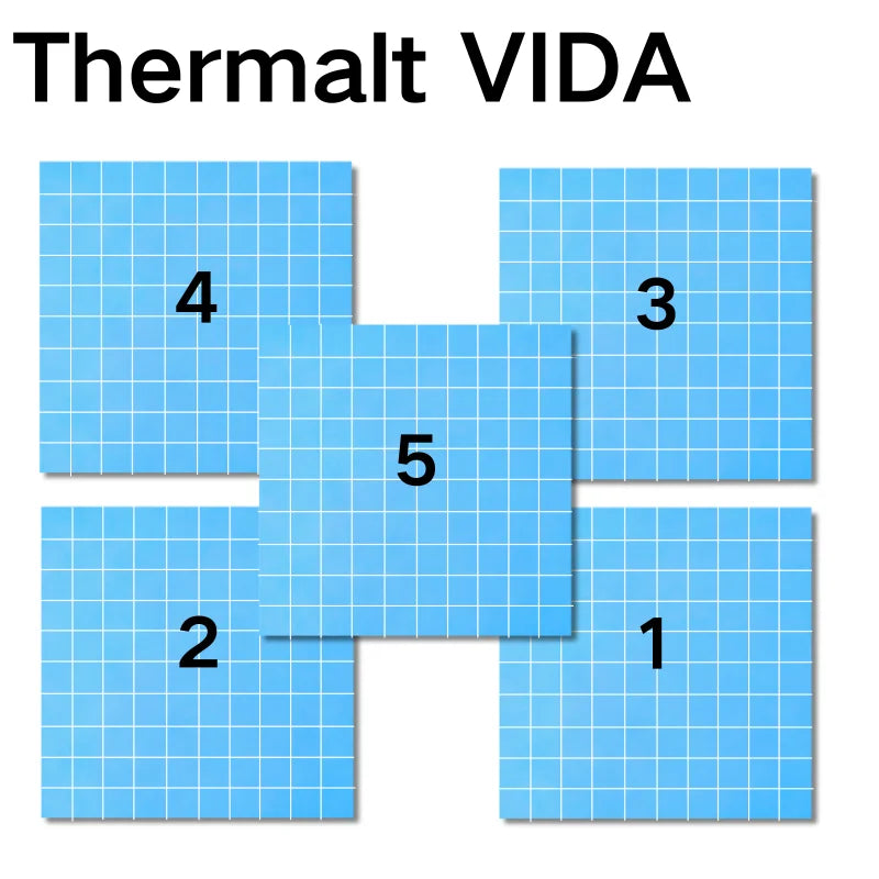 100pcs High Performance 21 W/mK 0.5/1.0/1.5/2.0/2.5mm Thermal Pad GPU CPU Heatsink Cooling Conductive Silicone Pad