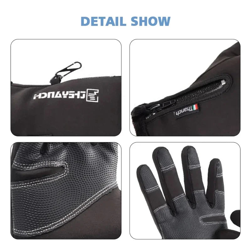 Winter Gloves Waterproof Thermal Touch Screen Thermal Windproof Warm Gloves Cold Weather Running Sports Hiking Ski Gloves 2025