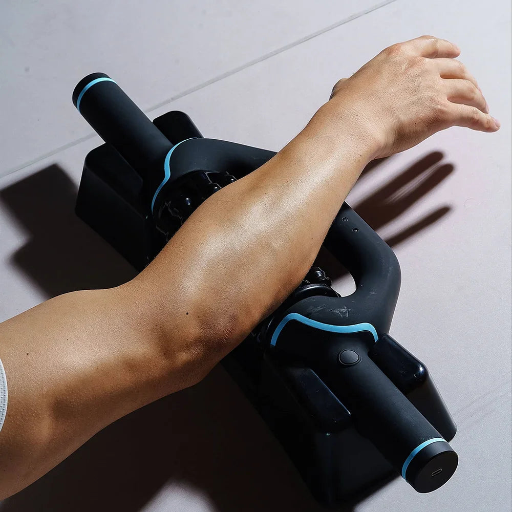 Rechargeable Deep Tissue Massage Roller Muscle Recovery Massager for Athletes Back Leg and Shoulder Pain Relief Body Relaxation