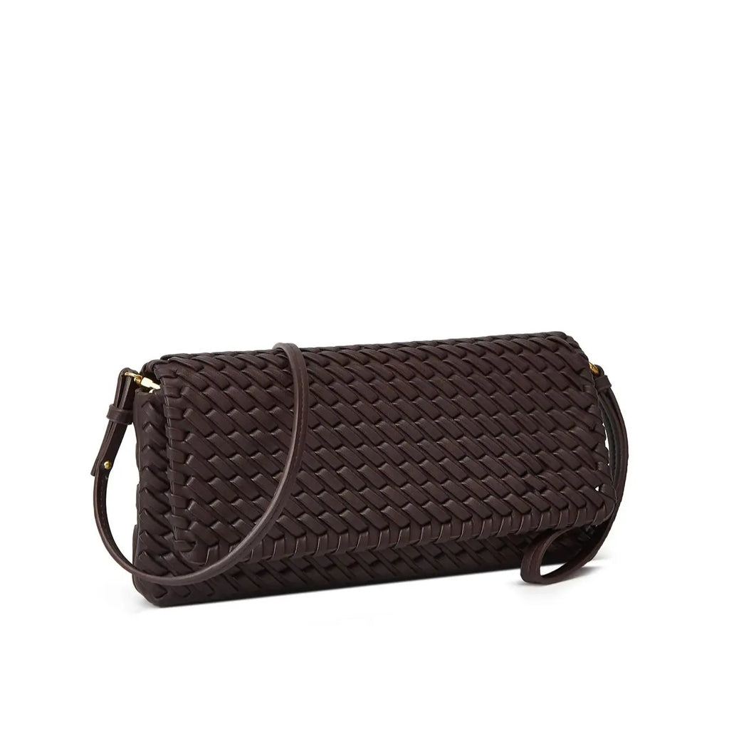 Luxury Designer Pu Leather Wowen Clutch Bag for Women Vintage Flap Shoulder Crossbody Bags Trend Underarm Bag Lady Handbags 2025