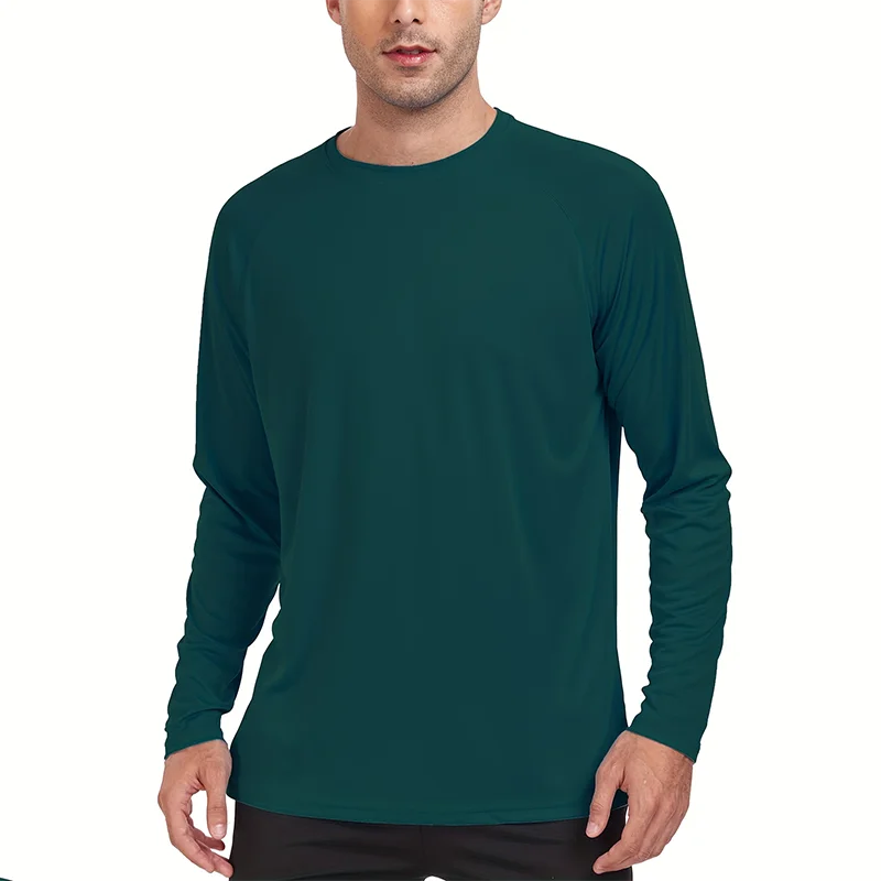 Men's Sun Protection shirts Summer UPF 50+ Long Sleeve Quick Dry Men Shirts Breathable Hiking Fish Performance Tops UV-Proof