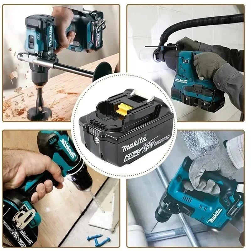 Original Makita Battery DDF487 Cordless Driver Drill Brushless Electric Impact Screwdriver Rechargeable  battery Power Tool