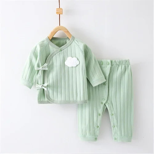 Newborn Baby Sets For Girls Boys Spring Infant Baby Boy Girl Set Casual Clothes For Girl Long Sleeve T Shirt Pants Costume 0-6M