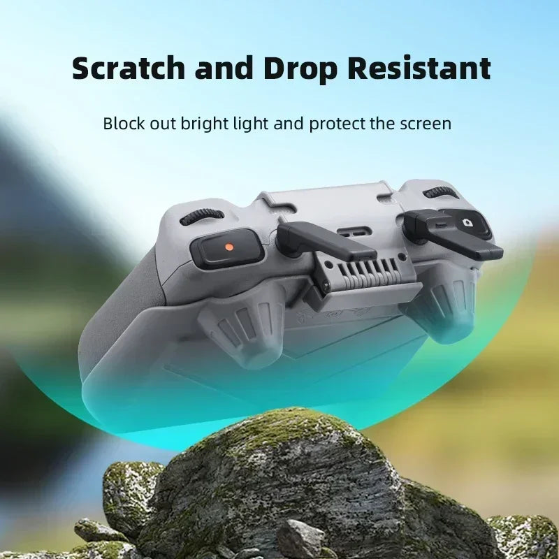 BRDRC RC 2 Sun Hood Joysticks Protector Sunshade for DJI Mini 4 Pro/Air 3/NEO/Flip RC 2 Remote Controller Full Screen Protection